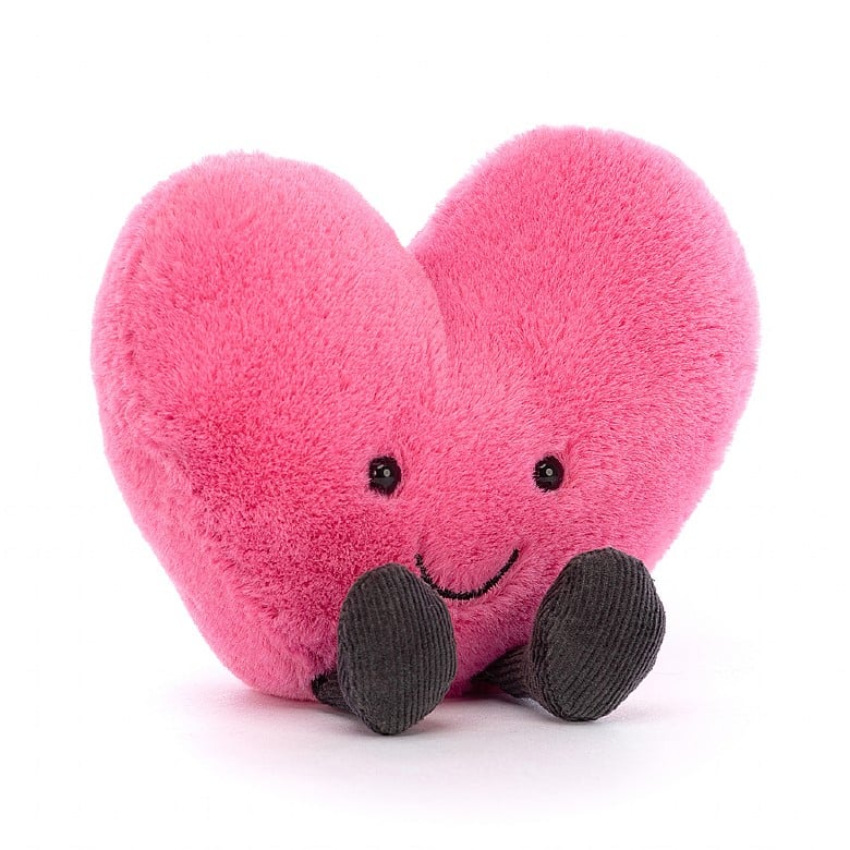 Jellycat Amuseable Hot Pink Heart Small - Eden Lifestyle