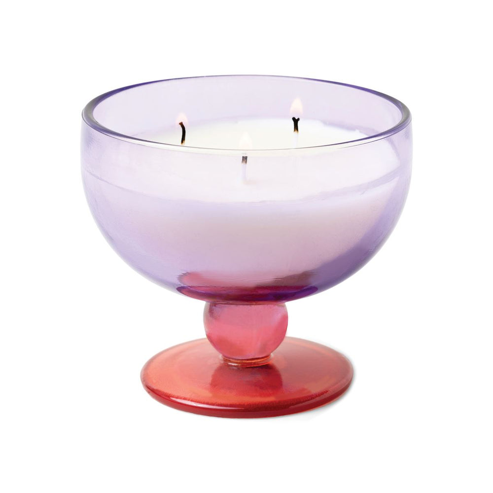 Aura 6 oz Purple & Pink Tinted Glass Goblet - Pepper & Plum - Eden Lifestyle