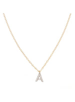 Diamond Initial Necklace - Eden Lifestyle