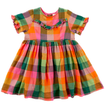 Pink Chicken Amelia Dress - Multi Squares - Eden Lifestyle