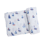 Angel Dear Nautical Boats Swaddle Blanet - Eden Lifestyle