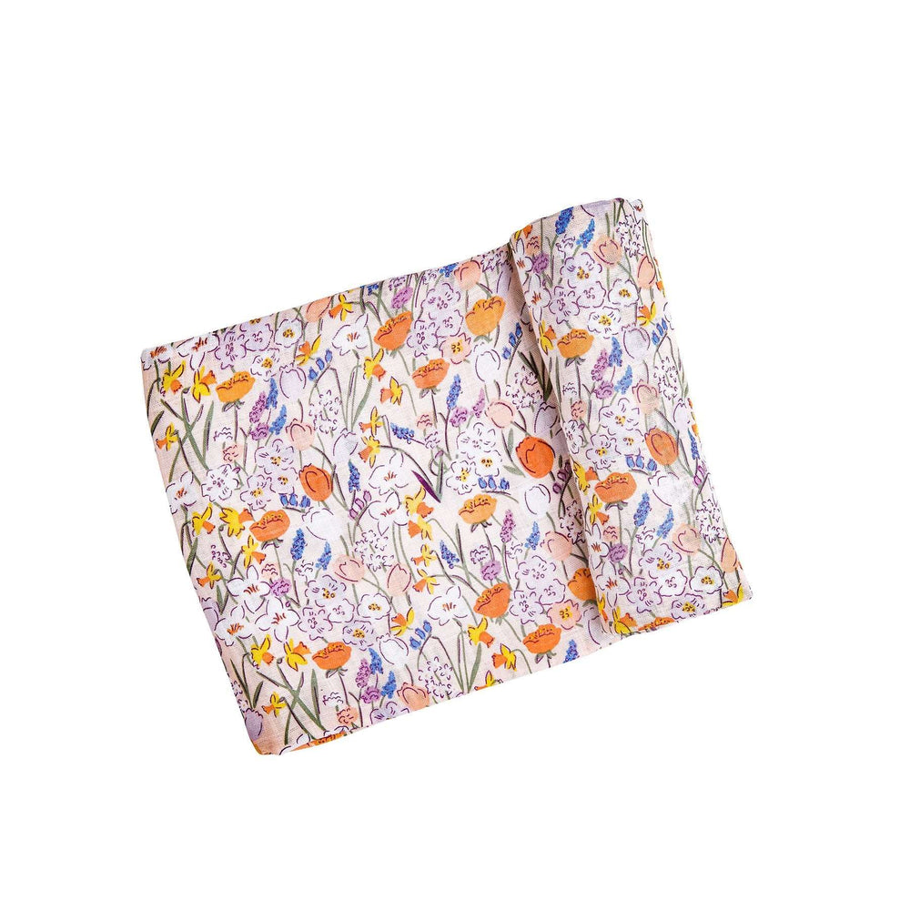 Angel Dear Springtime Floral Swaddle Blanket - Eden Lifestyle