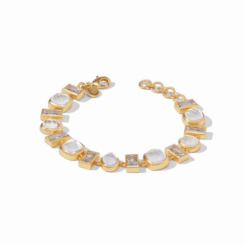 Antonia Tennis Bracelet Iridescent Clear Crystal - Eden Lifestyle