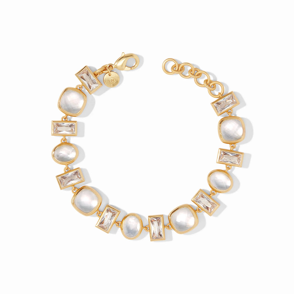 Antonia Tennis Bracelet Iridescent Clear Crystal - Eden Lifestyle