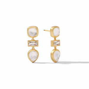 Antonia Tier Earring Iridescent Clear - Eden Lifestyle