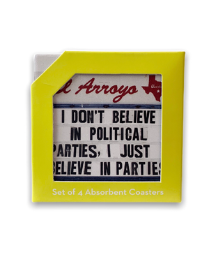 El Arroyo, Home - Decorations,  El Arroyo Political Parties Coaster Set