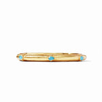 Avalon Hinge Bangle in Iridescent Pacific Blue - Eden Lifestyle