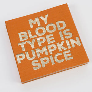 Pumpkin Spice Beverage Napkin - Eden Lifestyle