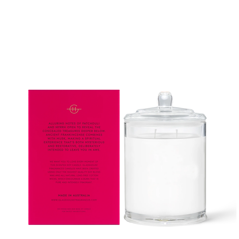 Glasshouse Fragrances - Secrets of the Sistine Candle - Eden Lifestyle