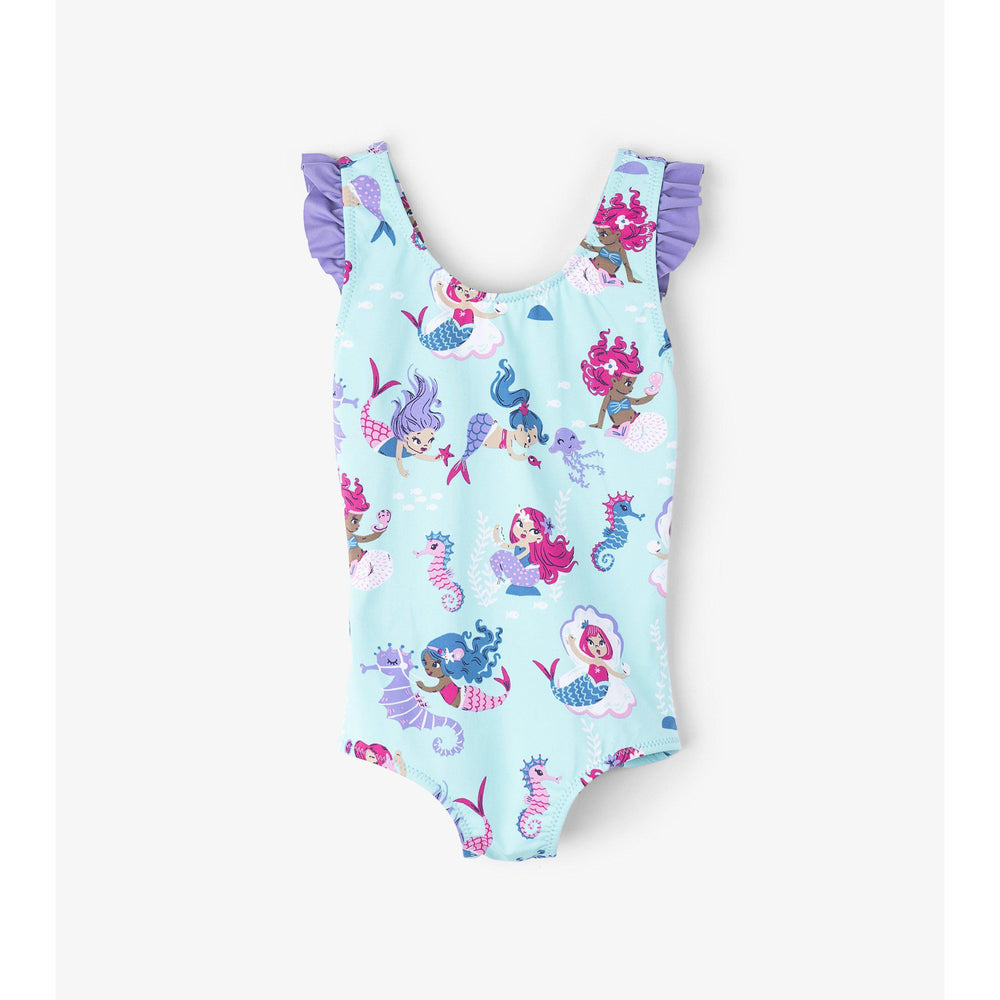 Hatley, Girl - Swimwear,  Hatley Underwater Kingdom Ruffle Swimsuit