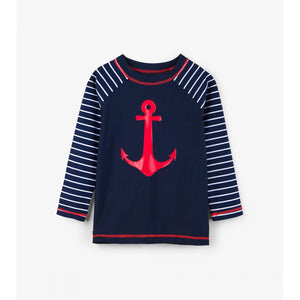 Hatley, Boy - Swimwear,  Hatley Sea Anchors Long Sleeve Rashguard