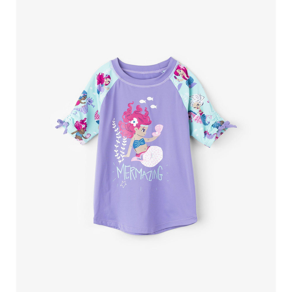 Hatley, Girl - Swimwear,  Hatley Underwater Kingdom Short Sleeve Rashguard