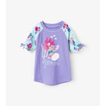 Hatley, Girl - Swimwear,  Hatley Underwater Kingdom Short Sleeve Rashguard