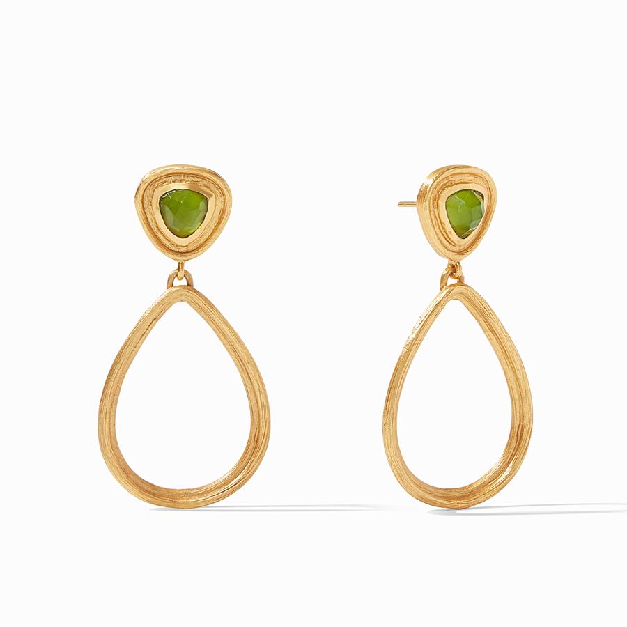Julie Vos, Accessories - Jewelry,  Julie Vos - Barcelona Statement Earring Iridescent Jade Green