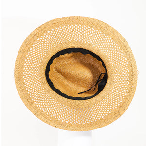 Basket Weave Fashion Fedora Hat - Eden Lifestyle