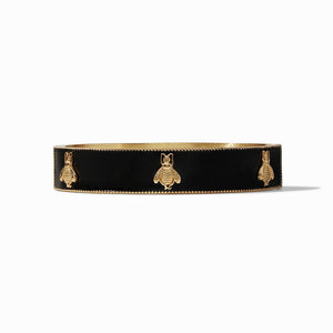 Julie Vos - Bee Hinge Bangle Obsidian Black Enamel - Eden Lifestyle