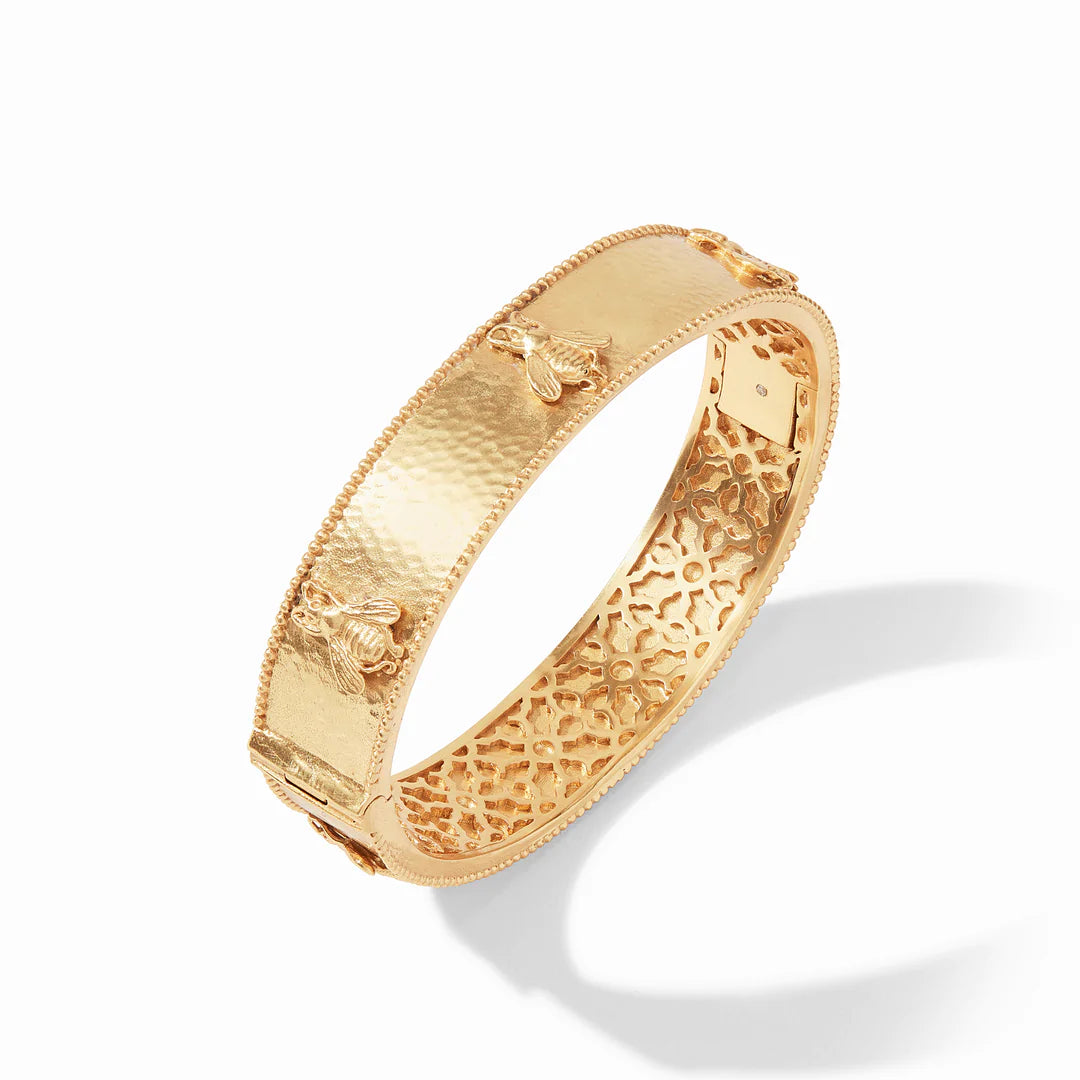 Julie Vos Bee Hinge Gold Bangle - Eden Lifestyle