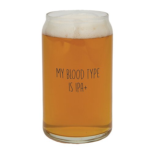 Eden Lifestyle, Home - Drinkware,  Beer Can Glass - My Blood Type Is IPA+