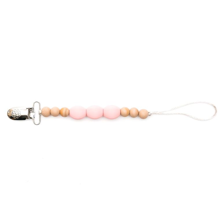 Bella Tunno, Baby - Teethers,  Bella Tunno Parker Pink Pacifier Clip