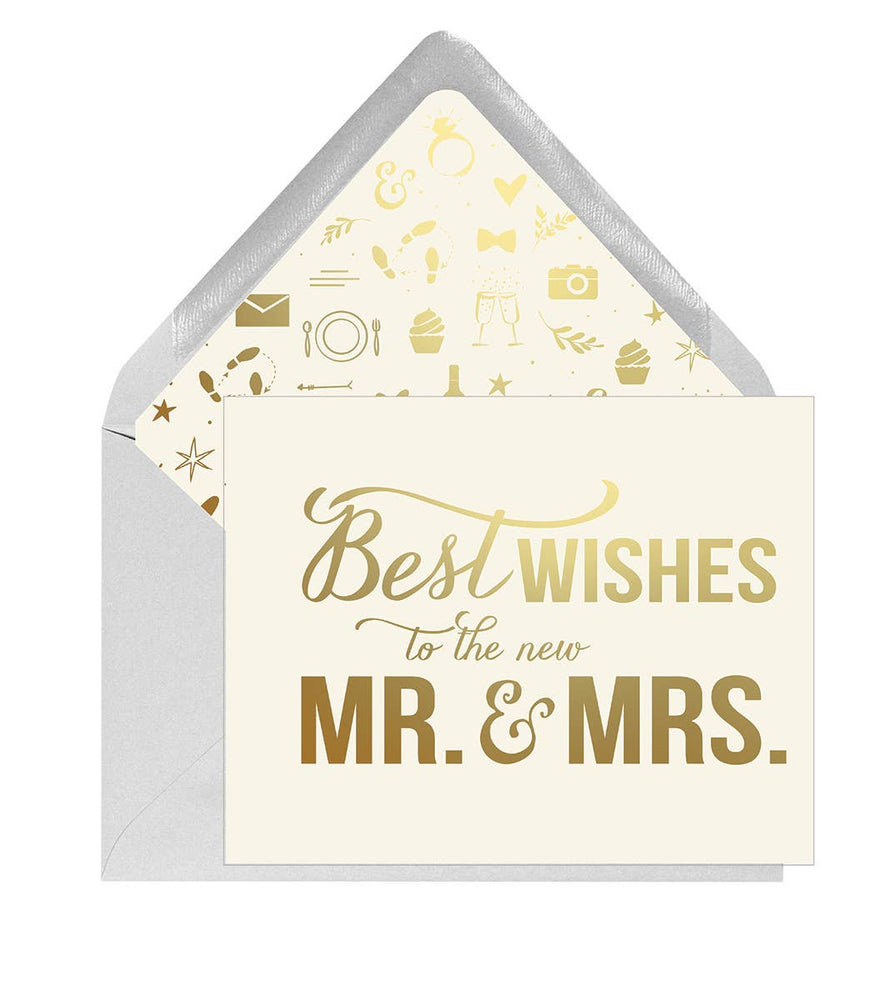 Eden Lifestyle Boutique, Gifts - Greeting Cards,  Best Wishes Mr and Mrs Card