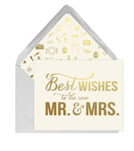 Eden Lifestyle Boutique, Gifts - Greeting Cards,  Best Wishes Mr and Mrs Card