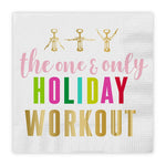 Beverage Napkins - Holiday Workout - Eden Lifestyle