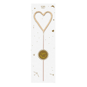 Big Golden Sparkler Wand Heart - Eden Lifestyle