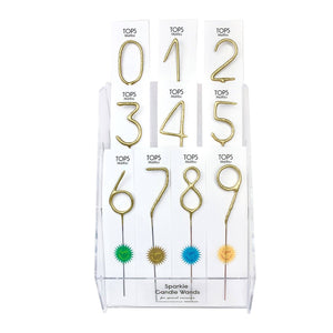 Big Golden Sparkler Wand Number - Eden Lifestyle