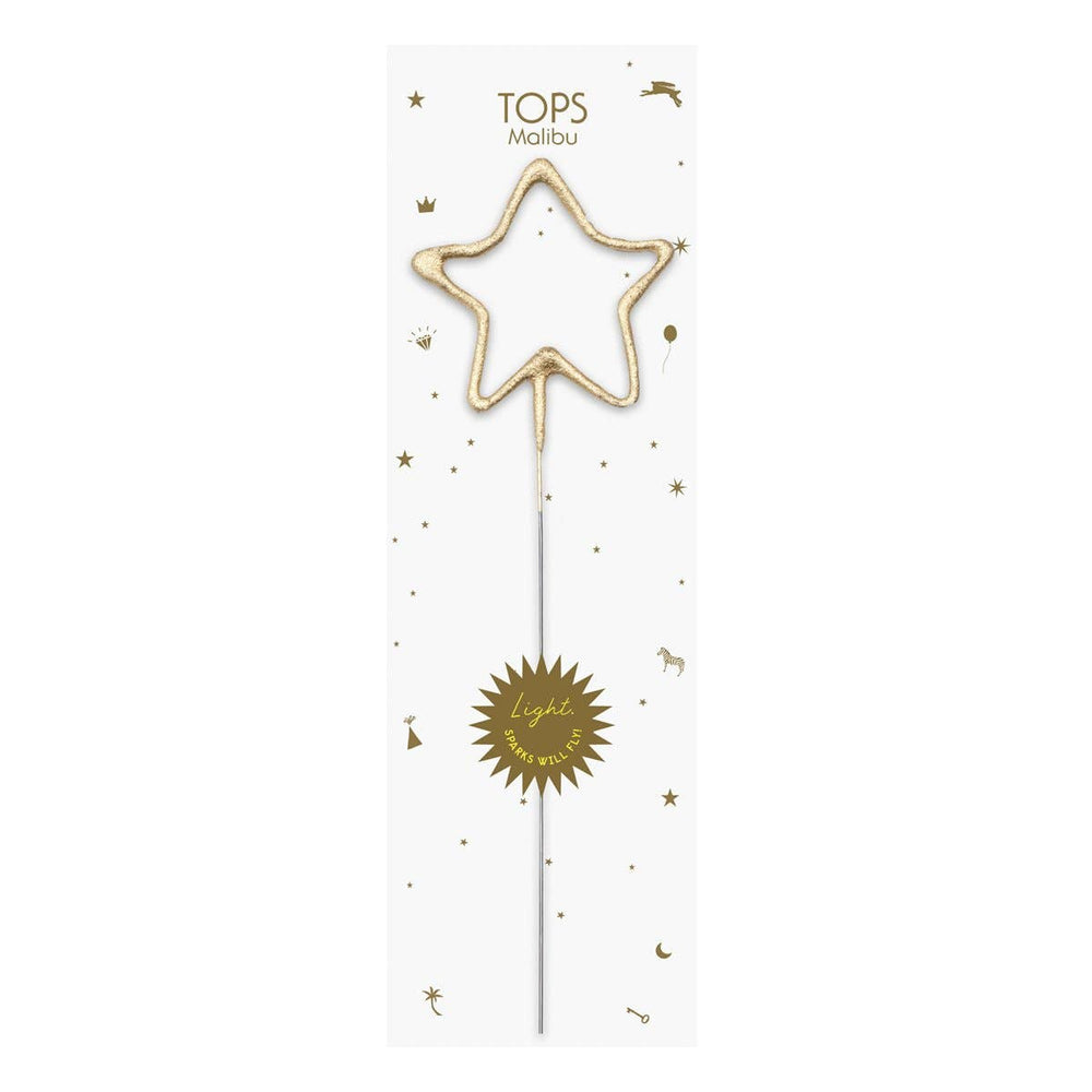 Big Golden Sparkler Wand Star - Eden Lifestyle