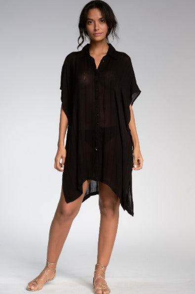 Elan International, Women - Shirts & Tops,  Black Coverup