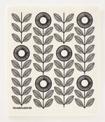 Black Sunflowers Swedish Dishcloth - Eden Lifestyle