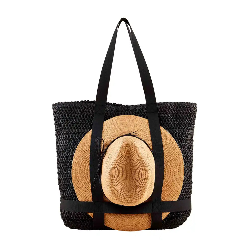 Black Tote Bag and Hat Set - Eden Lifestyle
