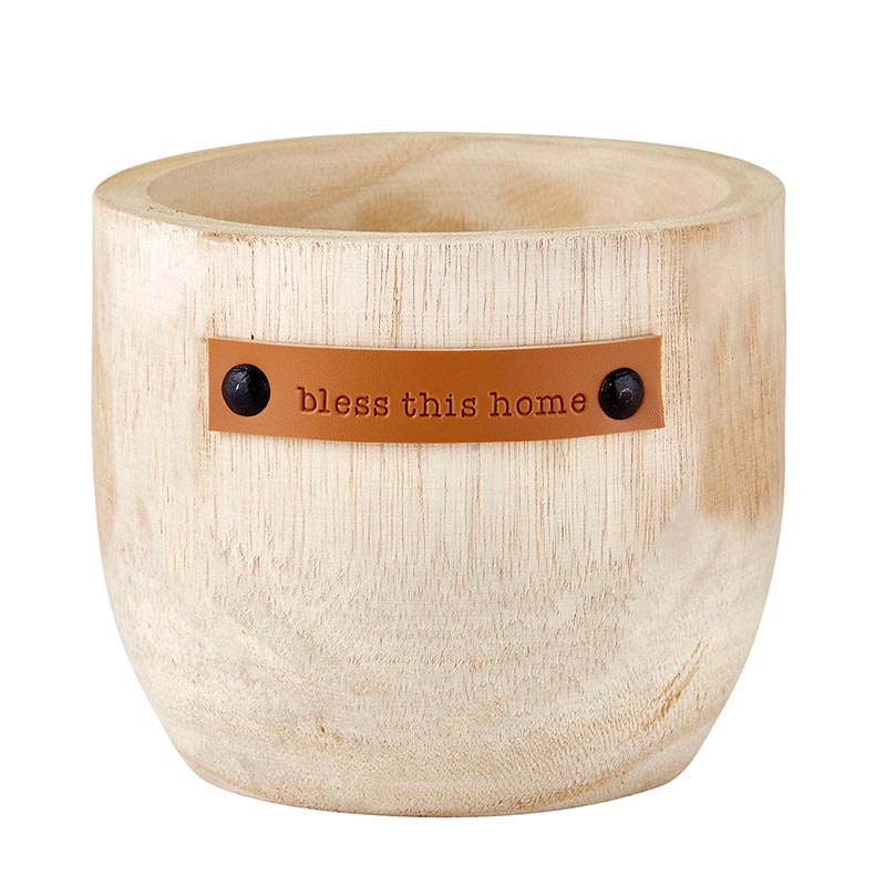 Eden Lifestyle, Home - Decorations,  Bless this Home Wood Planter