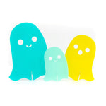 Blue Set Opaque Acrylic Ghost Decorations - Eden Lifestyle
