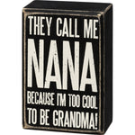 Primitives By Kathy, Home - Decorations,  Box Sign - Call Me Nana