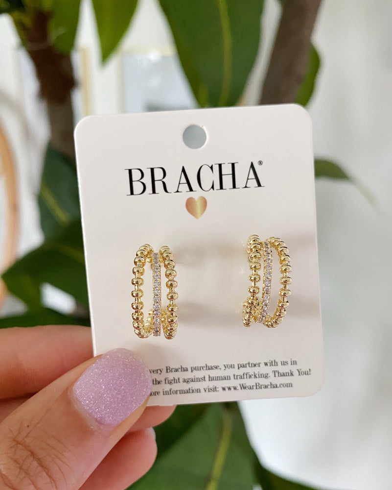 Bracha, Accessories - Jewelry,  Bracha Joy Mid Hoop Earring