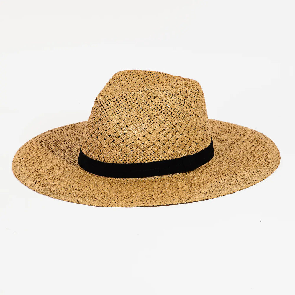 Braided Fashion Fedora Sun Hat - Eden Lifestyle