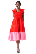 Bray Dress Cosmo Pink and Grenadine - Eden Lifestyle