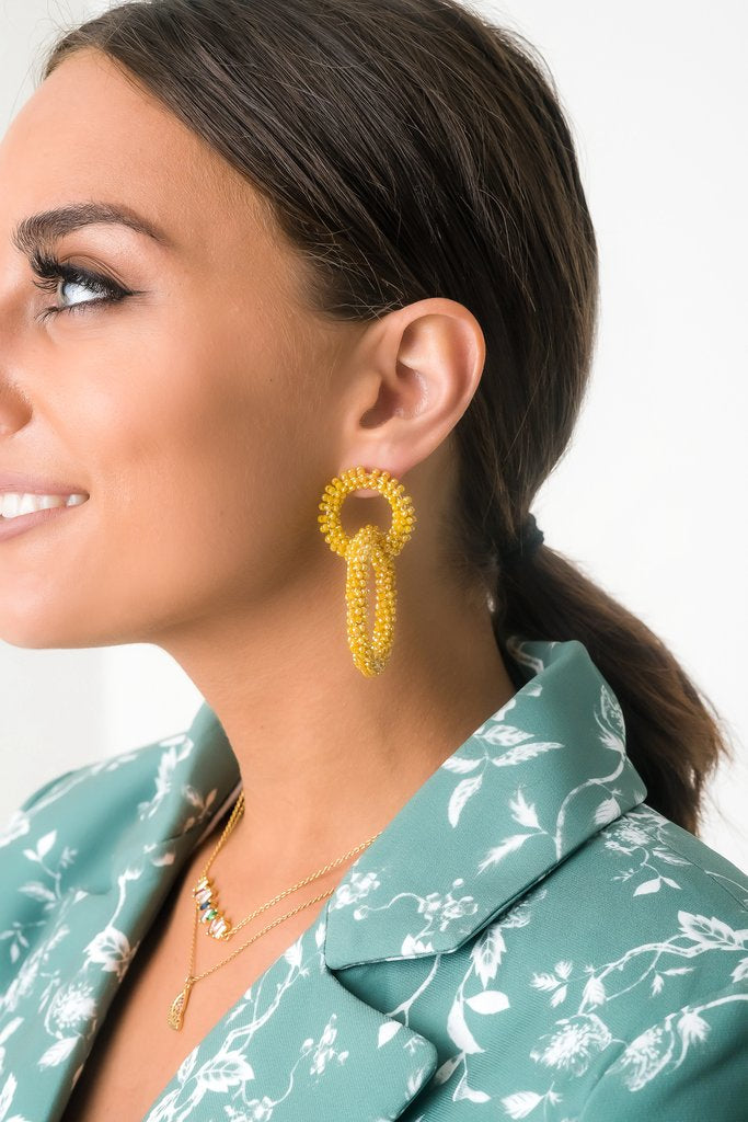 Violet & Brooks, Accessories - Jewelry,  Brie Glass Bead Earring