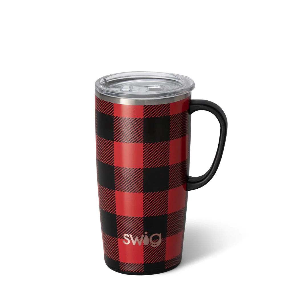 Swig Buffalo Plaid Travel Mug (22oz) - Eden Lifestyle