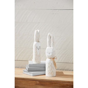 Mud Pie - Bunny Wood Block Sitters - Eden Lifestyle