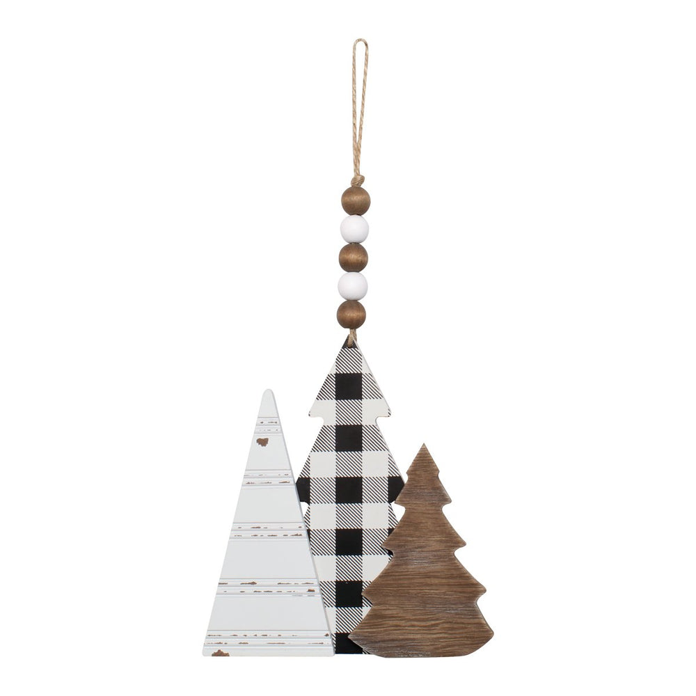 Black & White Check Ornament - Eden Lifestyle