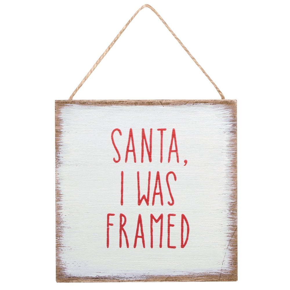 Santa, I was Framed Ornament - Eden Lifestyle