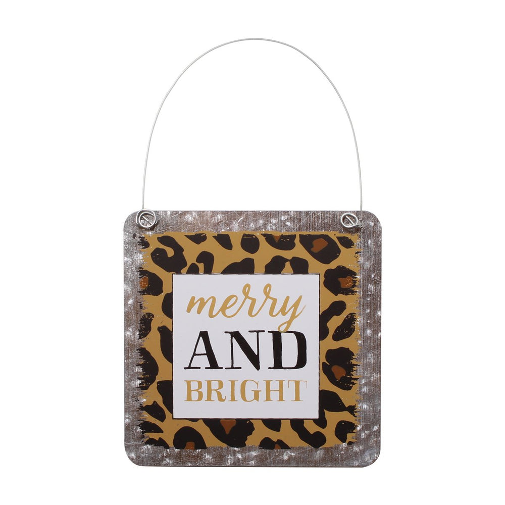 Merry & Bright Leopard Ornament - Eden Lifestyle
