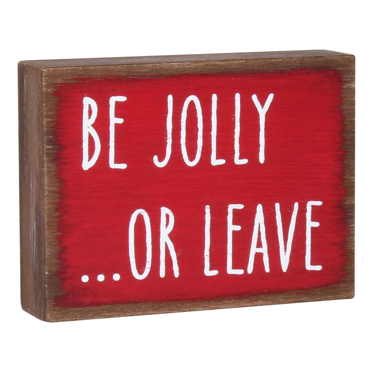 Be Jolly Block Sign - Eden Lifestyle