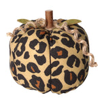 Leopard Medium Fabric Pumpkin Decor - Eden Lifestyle
