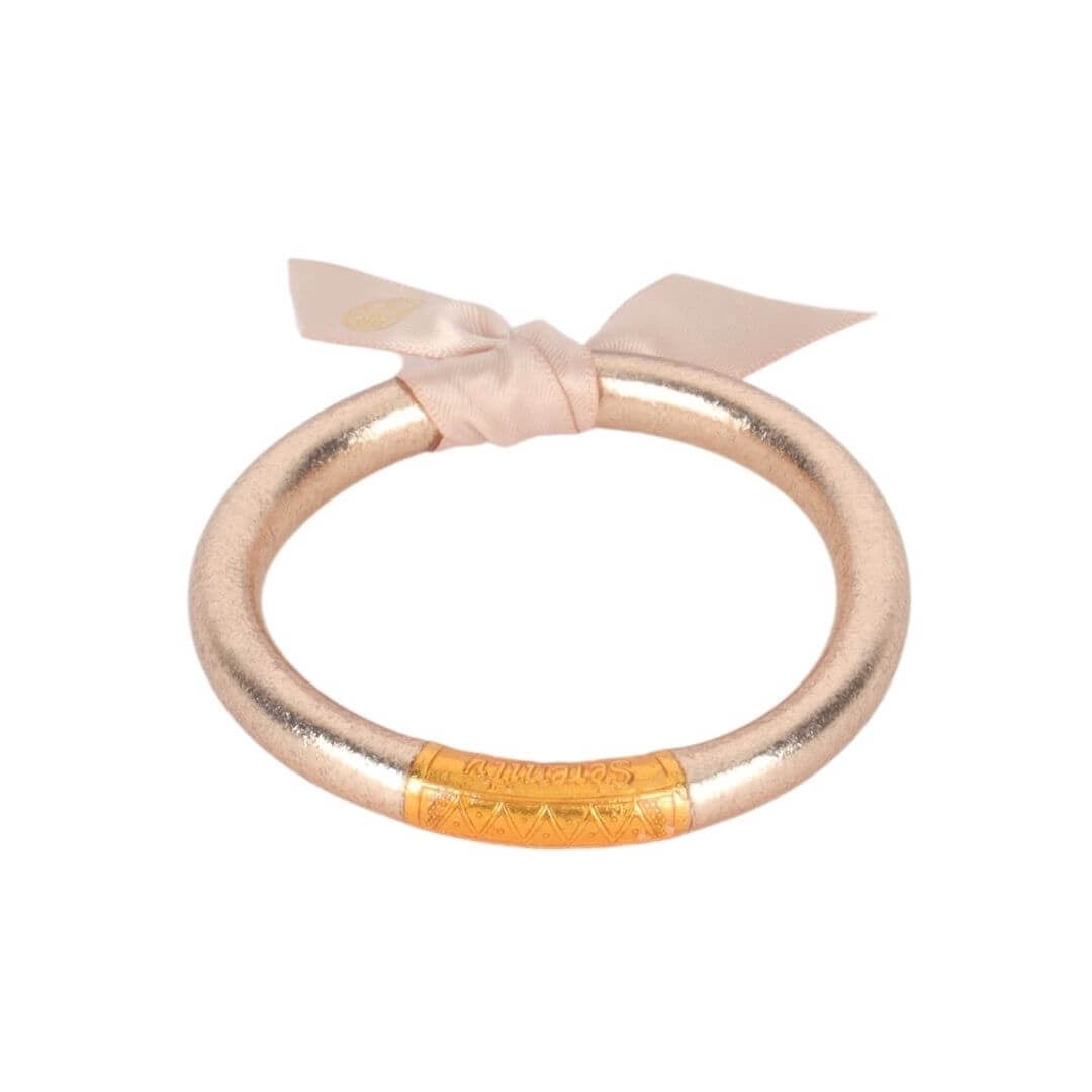 BuDaGirl CHAMPAGNE TZUBBIE ALL WEATHER BANGLE® (AWB®) - SERENITY PRAYER - Eden Lifestyle