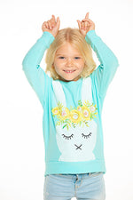 Chaser, Girl - Shirts & Tops,  Chaser Bunny Cozy Knit Boxy Girls Pullover