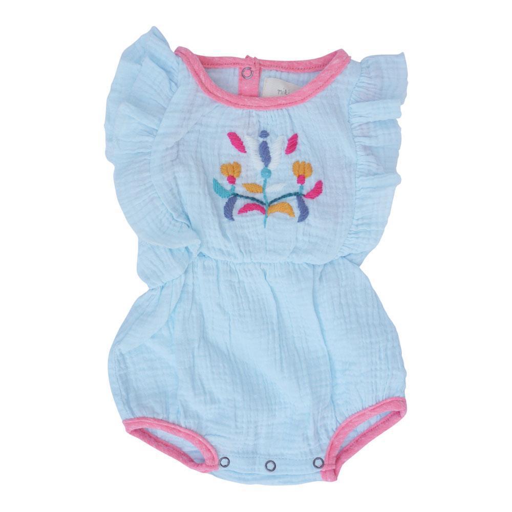 Miki Miette, Baby Girl Apparel - Rompers,  CITRA ROMPER BALI AQUA