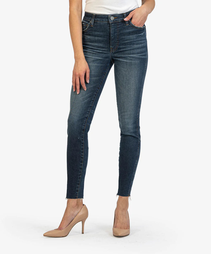 Connie High Rise Fab Ab Ankle Slim Fit Skinny Refine Wash Eden